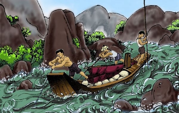 Bài văn mẫu : Hoàn cảnh ra đời Người lái đò sông Đà